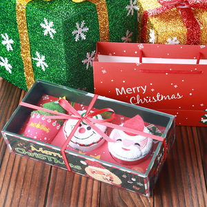 Toalla de árbol de Navidad, toalla de cara bordada, 100% algodón, mano - Product Image 5