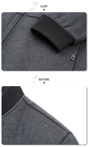Veste courte en laine pour <span class=keywords><strong>homme</strong></span>, <span class=keywords><strong>manteau</strong></span> en tweed patchwork, haut pour <span class=keywords><strong>homme</strong></span>, manteaux en laine sur mesure en gros pour <span class=keywords><strong>homme</strong></span> - Product Image 5