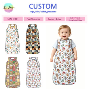 Gigoteuse Bébé Personnalisable en <span class=keywords><strong>Fibre</strong></span> de Bambou Douce, Sans Manches, avec Fermeture Éclair, Anti-Coup de Pied - Product Image 3