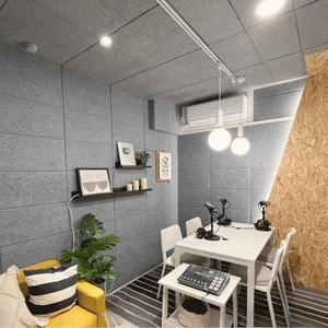 Qinsound Panel de pared acústico ecológico insonorizado Paneles acústicos de poliéster absorbente para auditorio Oficina <span class=keywords><strong>Estudio</strong></span> <span class=keywords><strong>Cine</strong></span> - Product Image 5