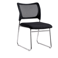 Chaise de conférence empilable sans roulettes, design luxueux, économique, pour hôtel, hall, bureau, salle de réunion, visiteurs