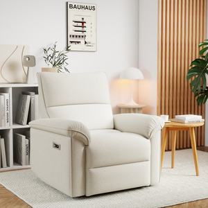 Sofá Eléctrico Reclinable de PU <span class=keywords><strong>para</strong></span> Sala de Estar, Moderno y Lujoso, de una Sola Plaza, <span class=keywords><strong>para</strong></span> Apartamento o Villa - Product Image 2