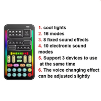 Carte son portable pour diffusion en direct, table de mixage audio, mini-appareil de changement de voix I9 pour ordinateur portable mobile