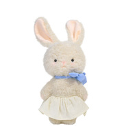 Fun-Finding Forgotten Forest Lapin à oreilles droites, Peluche, Poupée, Compagnon d'oreiller, Poupée en tissu - Unisexe, Polyester, 31-50 cm, Anniversaire