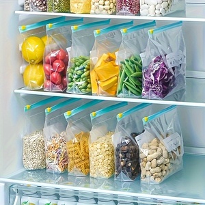 Bolsas de Plástico Transparentes con Cierre Ziplock para Congelador, para Alimentos y Sándwiches, al por Mayor - Product Image 1