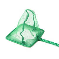 Lynpet Eco-Friendly Small Betta Fish Net 3 "-10" Square Shrimp Acuario Objetos de limpieza de peces Objetos flotantes de plástico Pez pequeño
