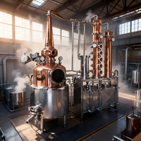 Unité de distillation fractionnée multicolonne avancée pour l'affinage de l'éthanol de haute pureté et des huiles essentielles, système de multi-distillation