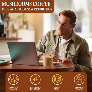 Label privé Crinière de lion instantanée boit du café aux champignons Arabica au chocolat avec 7 champignons superaliments en poudre - Product Image 5
