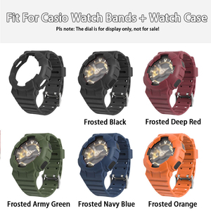 Nouveauté mode : bracelets de montre en caoutchouc TPU givré et boîtiers de montre pour <span class=keywords><strong>Casio</strong></span> <span class=keywords><strong>GA110</strong></span> 120 100 140 - Product Image 2
