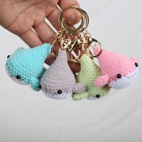 Porte-clés Requin Crochet Porte-clés Requin Amigurumi Porte-clés Requin Fait Main Peluche Pendentif Cadeau pour Amateurs