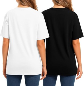 Camiseta OEM ODM con Estampado de Patos para Mujer, Cuello Redondo, 3 Patos en el Agua, Patitos Adorables, Tallas S M L - Product Image 5