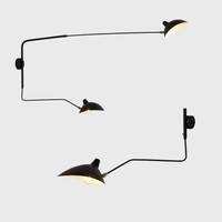 Lampe murale à bras long en fer, style canard, pour la maison