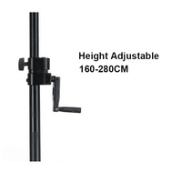 VST-01 professionnel robuste support de haut-parleur noir trépied réglable support de haut-parleur