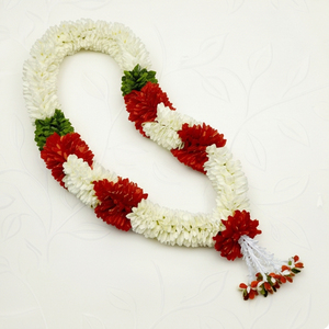 Artificial Flower Garland red <b>White</b> Floral <b>Hanging</b> Decoration for Wedding Mandap Temple Pooja Festival Home Entrance Decor - Product Image 4
