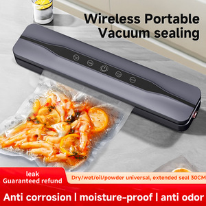 New USB Rechargeable Wireless Portable <b>Large</b> Suction Smart Touch Screen Household Automatic Kitchen Food <b>Plastic</b> Sealing Machine - Product Image 2