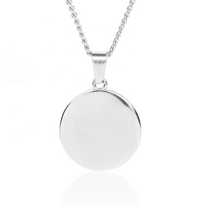Moneda <span class=keywords><strong>de</strong></span> disco <span class=keywords><strong>de</strong></span> oro <span class=keywords><strong>de</strong></span> 18 quilates <span class=keywords><strong>de</strong></span> plata 925 <span class=keywords><strong>de</strong></span> moda para hombre, <span class=keywords><strong>de</strong></span> creación <span class=keywords><strong>de</strong></span> Adán COLLAR COLGANTE, joyería para hombre - Product Image 5