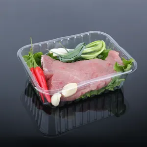 Hengmaster Wegwerp Clear Pet Plastic Voedsel En Vlees Verpakking Lade Voor Supermarkt