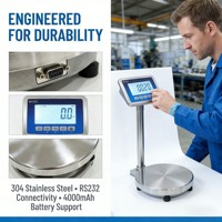Balance de Dosage Portable LCD en Acier Inoxydable Haute Précision avec Support OEM, Précision jusqu'à 1g pour la Pâtisserie Domestique, Conversion Multi-unités
