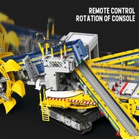 Juguete de Excavadora Eléctrica Programable, Educativo STEM, Creativo, con Control Remoto, Bloques de Construcción de Ingeniería para Niños