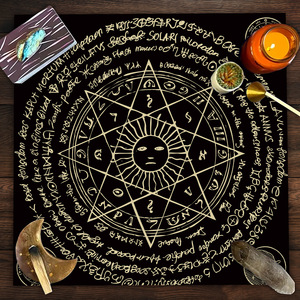 Гадание Таро скатерть алтарь Таро ткань языческое колесо года астрологическая ткань Таро для настольной игры - Product Image 5