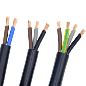 Yüksek kaliteli 300/300V Multicore tel elektrik kablosu PVC yalıtımlı PVC kılıflı esnek tel