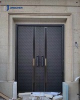 Puerta de Seguridad de Entrada para Vivienda Residencial de Aleación de Aluminio Antirrobo, Diseño Moderno y Elegante, OEM PSL 2026