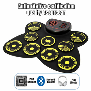 Trung Quốc Chất Lượng Cao Nhạc Cụ Xách Tay Kỹ Thuật Số Điện Trống Đặt Tay Cuộn Điện Trống - Product Image 3