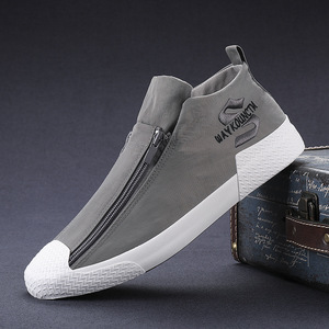 Zapatos Casuales de Lona para Hombre, Primavera/Verano, Diseño Moderno con Doble Cremallera, Transpirables - Product Image 4