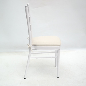 Moderno bianco impilabile Silla <span class=keywords><strong>Tifany</strong></span> sedie in metallo resistente per mangiare all'aperto Hotel soggiorno-per eventi - Product Image 6