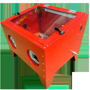 Small Tabletop <b>Sandblasting</b> Machine 90L Manual Descale Stripping Equipment For Metal Surface Treatment - Product Image 3