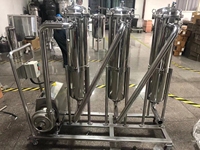 Boîtier de filtre à micro cartouche d'huile Système de filtre à sacs sanitaires en acier inoxydable avec chariot à pompe centrifuge