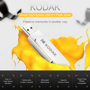 Kodak New <b>USB</b> 3.1 Flash <b>Drive</b> with Leather Strap Read Speed up to 120 MB/S - Product Image 6
