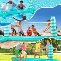 Structure gonflable de volley-ball aquatique, objectif flottant gonflable, jeu de divertissement familial et pour enfants, jouet aquatique interactif