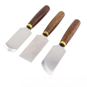 Herramienta de corte de Arte de cuero hecha a mano DIY de grado Industrial, cuchillo de adelgazamiento de cuero de boca biselada plana duradera afilada de acero inoxidable OEM - Product Image 2