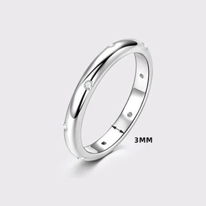 Bague unisexe en argent sterling S925, vente chaude, mode, 5 pierres de diamant fantaisie de couleur naturelle, bijoux pour cadeau - Product Image 6