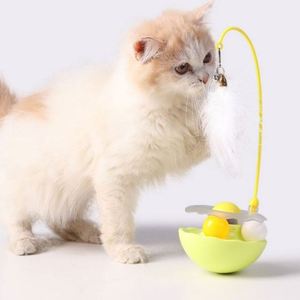 Jouet pour chat amusant et écologique, en forme de tasse à secouer, avec plume détachable et résistant aux morsures, en plastique - Product Image 4