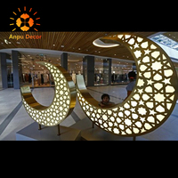 Cadeau musulman islamique du ramadan lumière led lune lampe décorative du Ramadan Led Eid al Fitr lumière décorative Led étoile lumière de lune