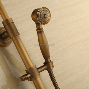 Laiton Antique <span class=keywords><strong>Salle</strong></span> <span class=keywords><strong>De</strong></span> <span class=keywords><strong>Bain</strong></span> 8 "Pluie Robinet <span class=keywords><strong>de</strong></span> Douche Mitigeur <span class=keywords><strong>de</strong></span> Baignoire Colonne <span class=keywords><strong>De</strong></span> Douche - Product Image 4