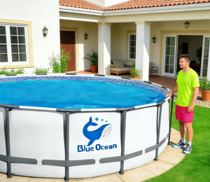 Cubierta Solar Térmica Engrosada para Piscina, Manta de Burbujas para Piscina Elevada, Cubierta de Doble Burbuja - Product Image 4