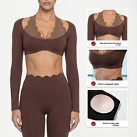 Débardeur moulant pour femme en Spandex/Nylon brossé double face, color-block, anti-transpiration, idéal pour le Yoga et le Pilates