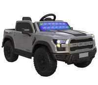 Voitures électriques 2 places pour enfants, fabriquées en Chine, très populaires, avec phares LED et roues lumineuses, jouets pick-up à conduire