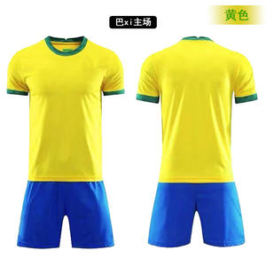Venta al por Mayor de Camisetas de Fútbol de Brasil <span class=keywords><strong>2022</strong></span>, Messi, C. Ronaldo, Neymar, Poliéster Transpirable de Verano para Competencia y Entrenamiento - Product Image 3