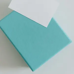Light Blue Coated Paper Gift Packaging Box