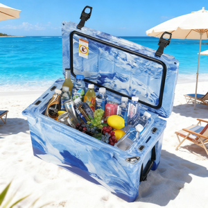 Çevre Dostu Sert Rotomolded Buzluk, İçecek Kutuları ve Yiyecekler İçin Taşınabilir Açık Hava Soğutucusu, Kamp, Balıkçılık ve Hava Koşullarına Uygun - Product Image 1