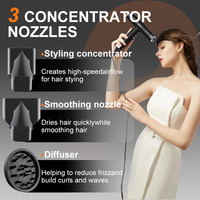 Sèche-cheveux professionnel 3 en 1 sans pales Revair à air inversé ionique négatif à haute vitesse, ensemble de sèche-cheveux Secador De Cabello