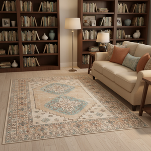 <span class=keywords><strong>Tapis</strong></span> vintage pour <span class=keywords><strong>salon</strong></span> de coiffure et chambre à coucher, lavable, antidérapant - Product Image 5