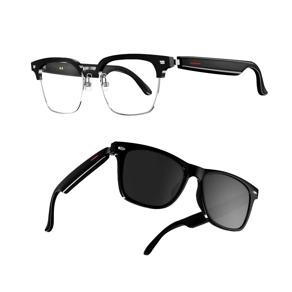 E13 Smart Glasses Remote Control Voice Assistant occhiali da vista Anti-blu occhiali da sole per chiamate in vivavoce BT Wireless impermeabili