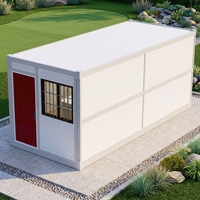 Maison conteneur pliable extérieure préfabriquée Abri camp préfabriqué