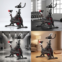 Spin Bike Aufrechtes Trainingsfahrrad 150kg Tragkraft für Heimfitness und Kardiotraining