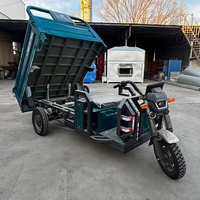 Véhicule utilitaire à trois roues robuste et polyvalent pour le transport de marchandises tout-terrain, tricycle électrique de transport de marchandises